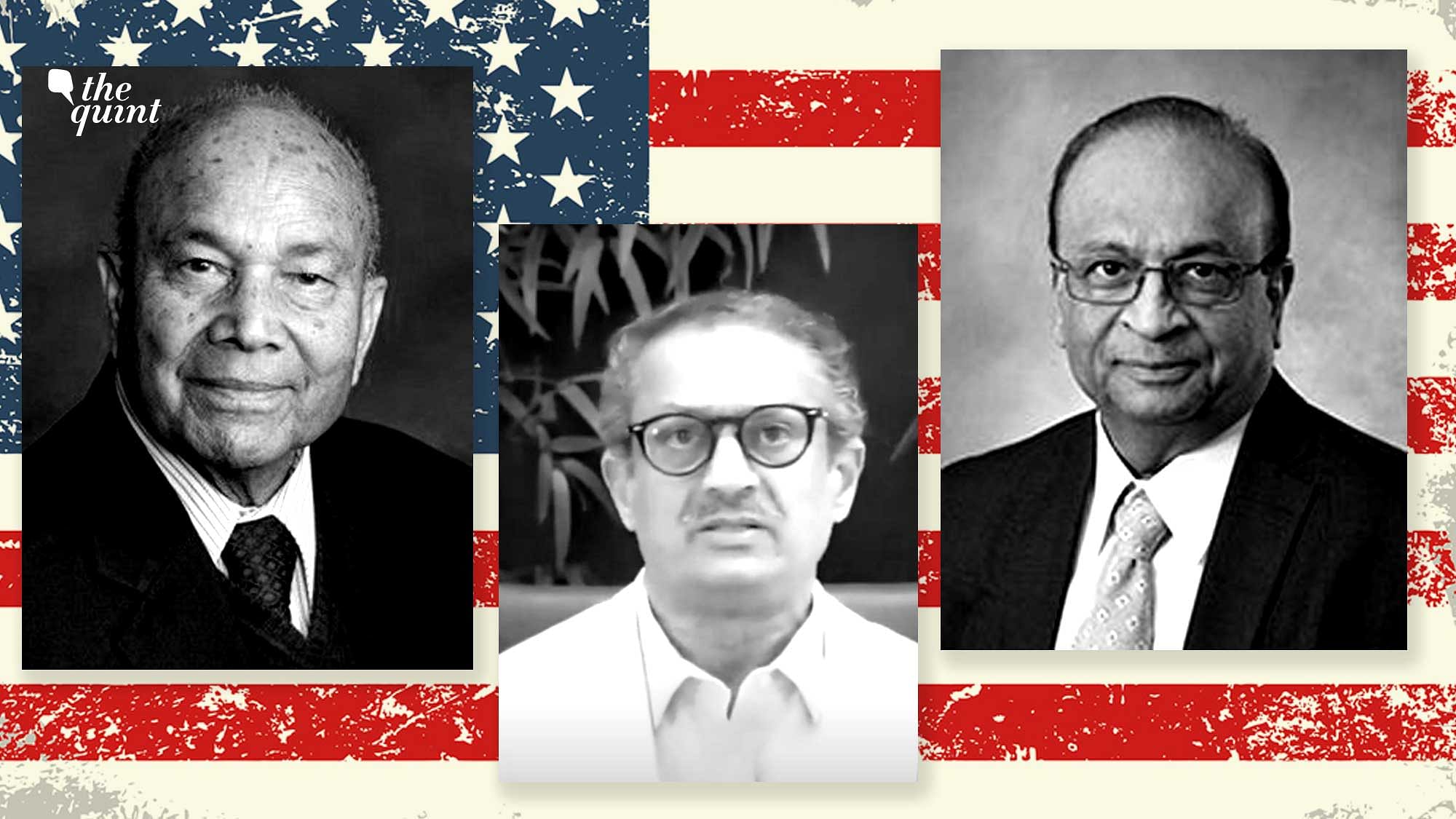 The Quint reached out to Padma Bhushan Awardee and Thompson G Marsh Professor of Law Ved Nanda, oncologist and community activist Dr Bharat Barai, and former trustee of the American India Foundation and CEO of Almax Ravi Tilak, to understand the pulse of our Indian community in America, ahead of the Presidential Polls in the US.