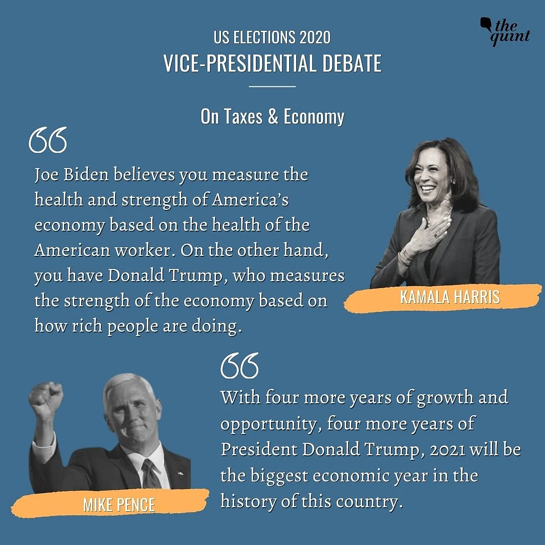 Kamala Harris, Mike Pence Clash Over COVID, Economy at VP Debate