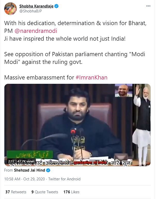 MPs in Pakistan were shouting ‘voting voting’ during an assembly session and not ‘Modi Modi’ as claimed by media.