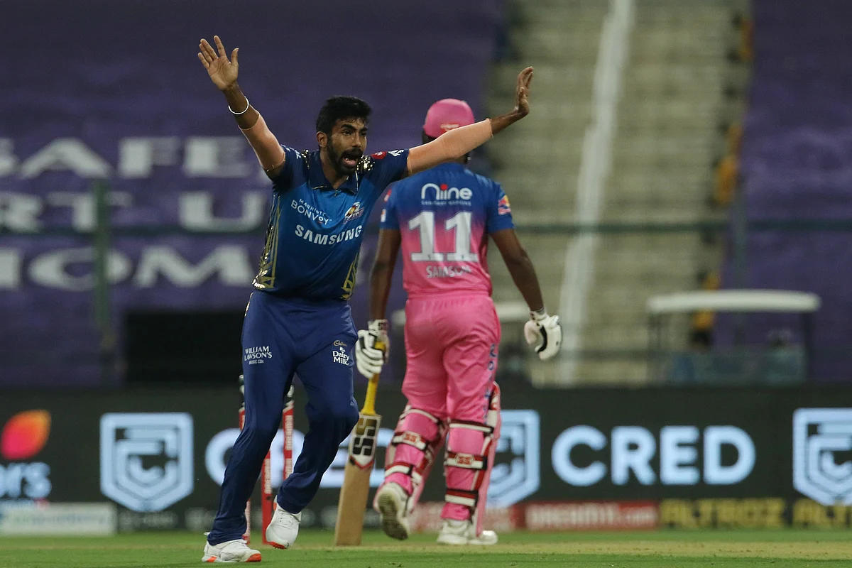 Jasprit Bumrah finished his four overs with 4/20 – the best figures this season.