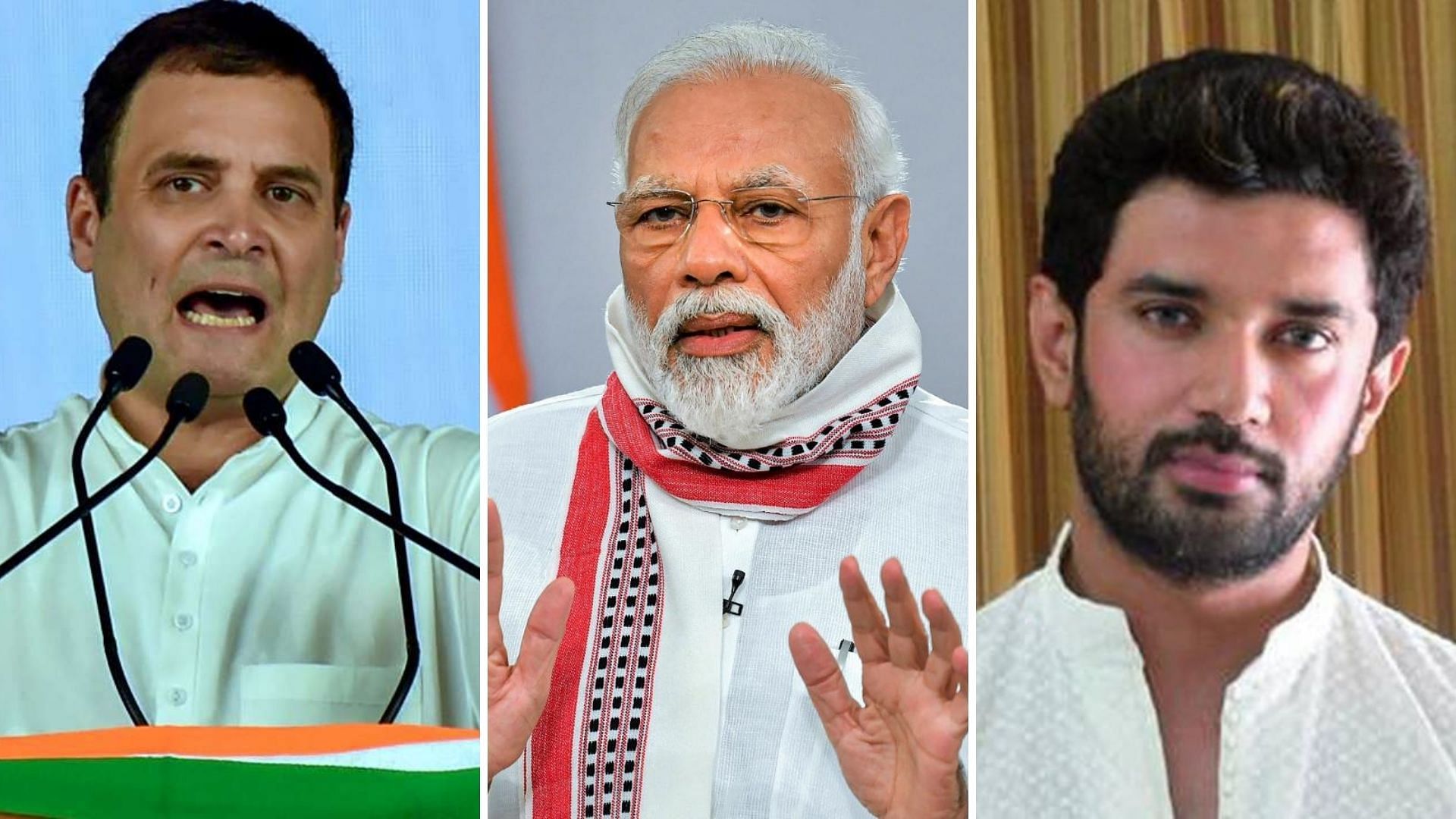 Rahul Gandhi, PM Modi, Chirag Paswan