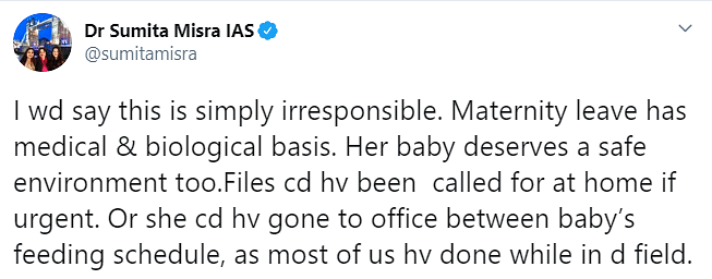 A video of IAS Officer Saumya Pandey, working with her baby girl in tow, has gone viral on social media.