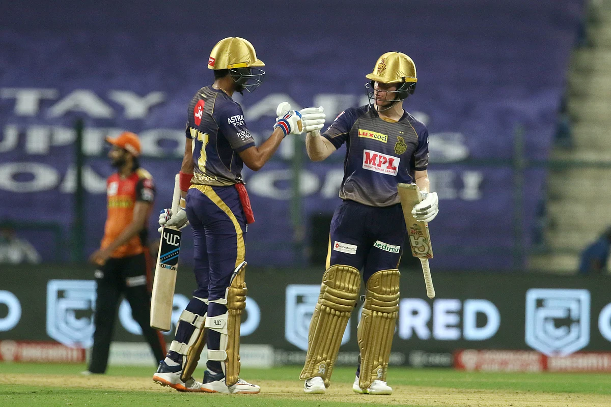 Shubman Gill and Eoin Morgan stitched an unbeaten 92* run partnership to take KKR home against SRH in their last encounter at Abu Dhabi.