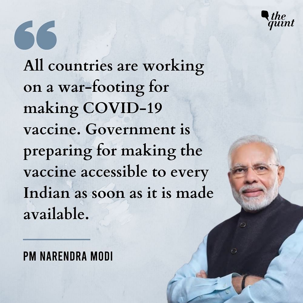 Modi’s address comes amid the coronavirus pandemic, with daily cases having declined in the last few weeks.