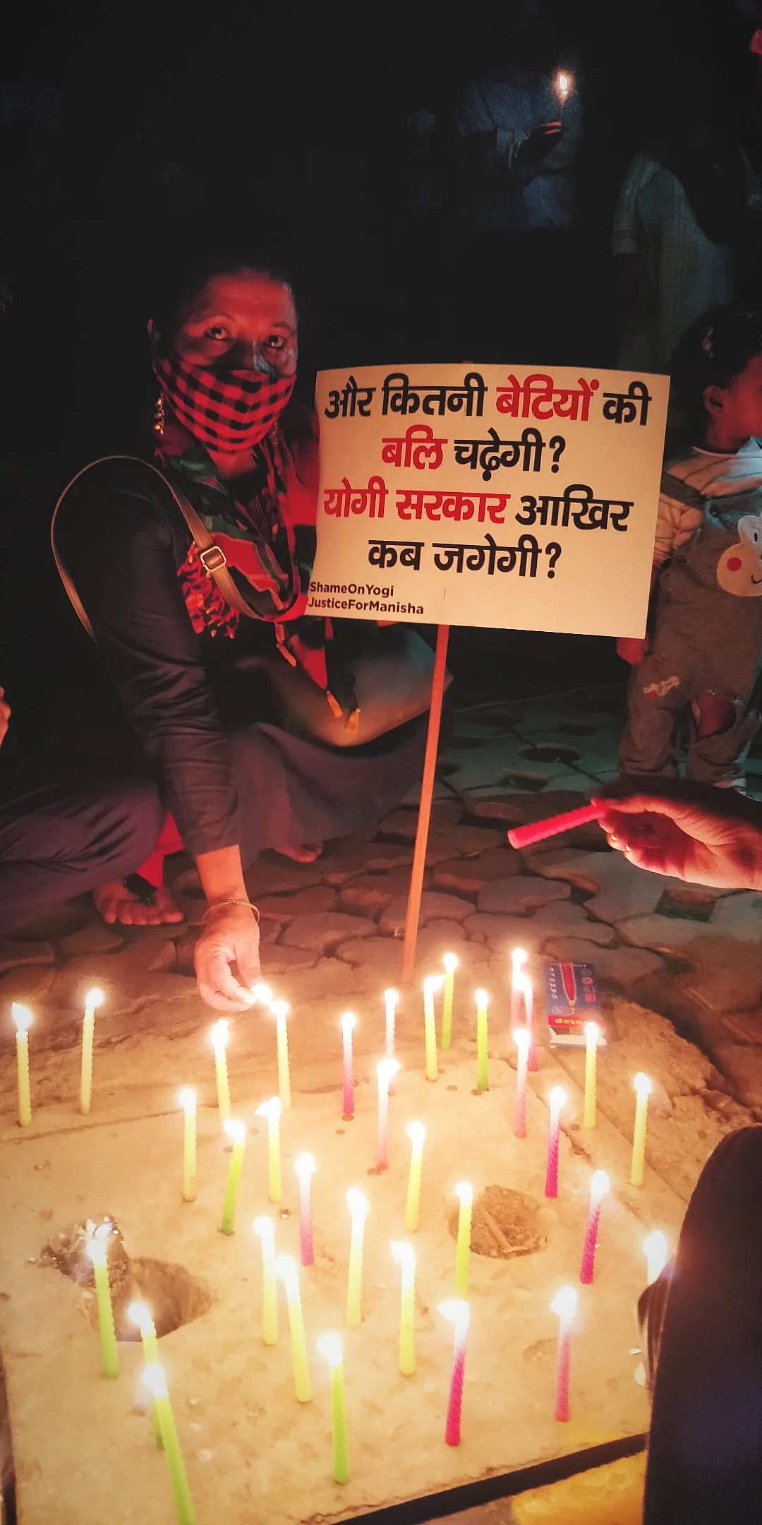 Many, including citizens and opposition leaders, came forward to stand against the brutal gang rape and murder and the subsequent administrative lapses in the case, at Jantar Mantar, in Delhi, on Friday 2 October. 