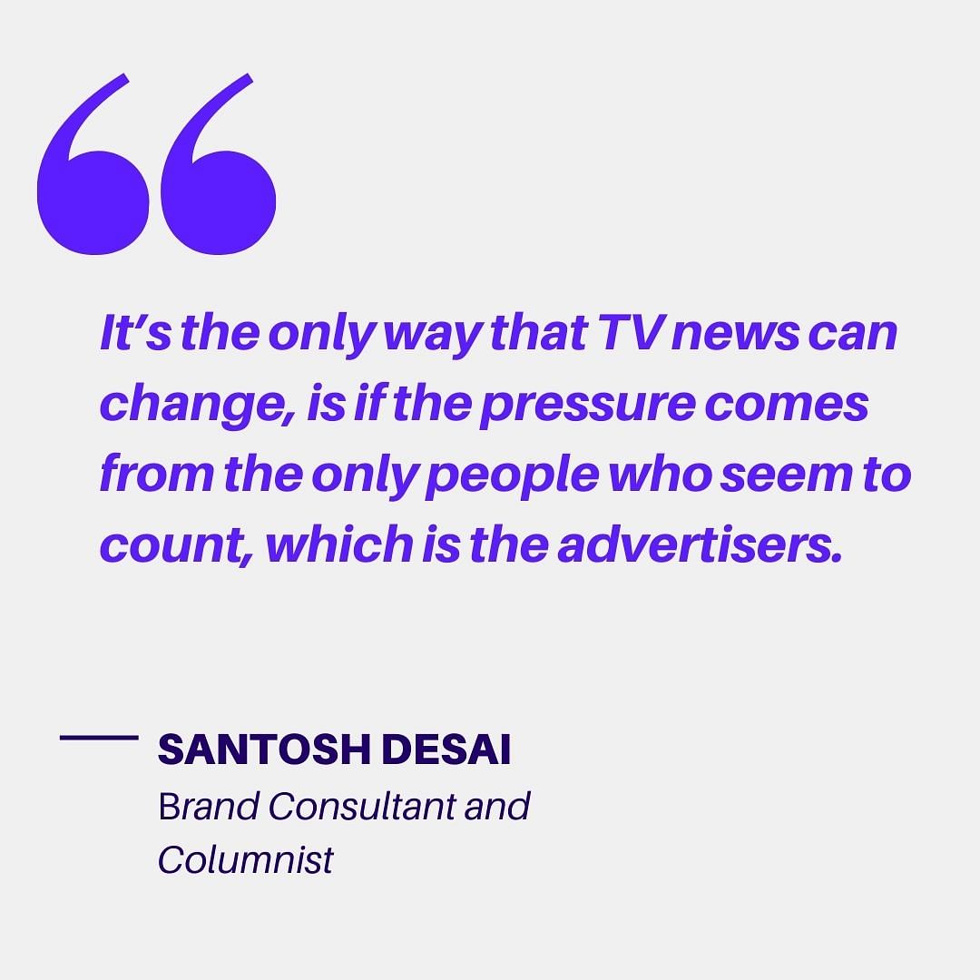Should brands sponsoring or associated with news channels  be held accountable for the toxic content they dabble in?
