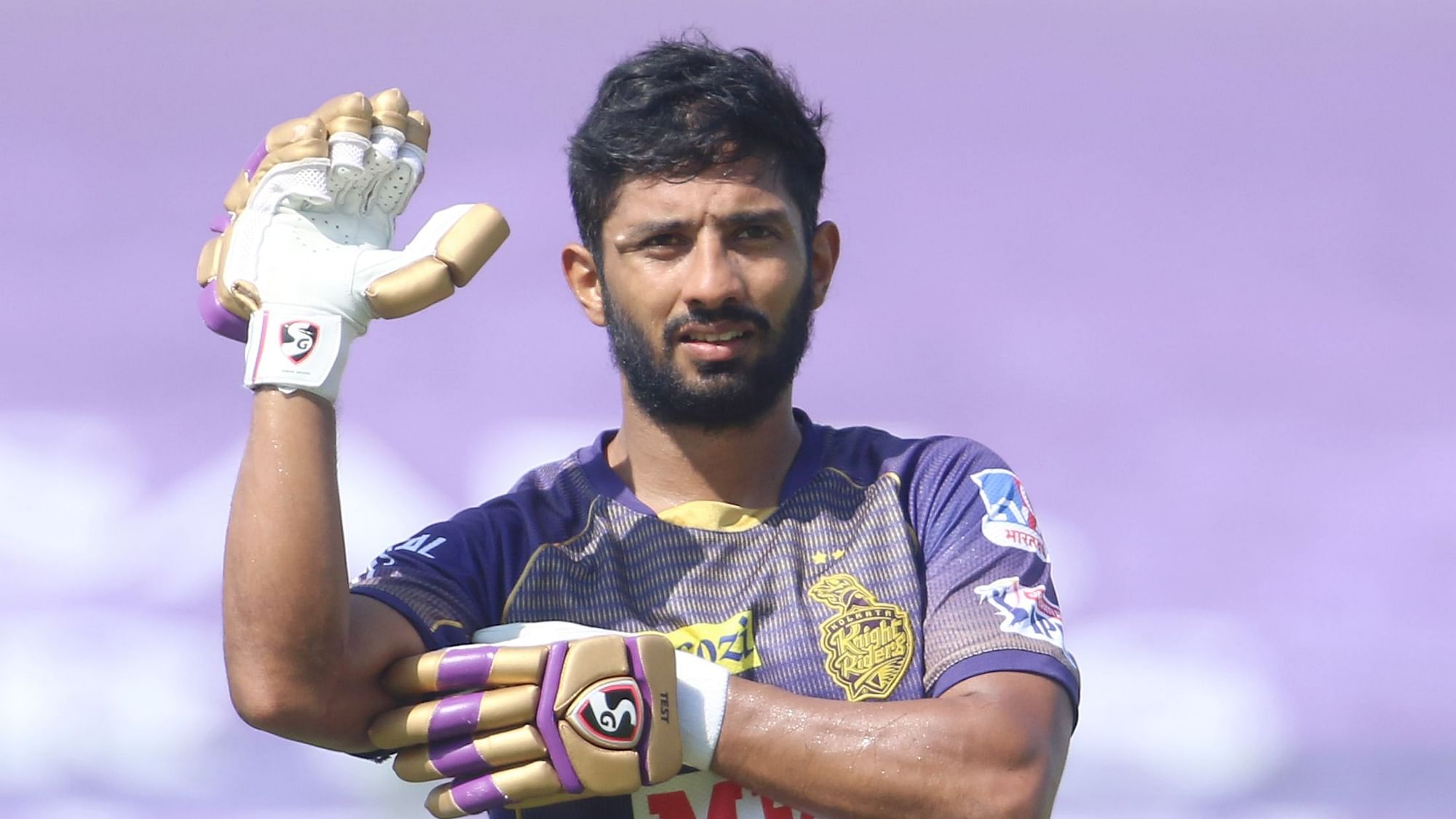 KKR batsman Rahul Tripathi has been slapped with a reprimand for breaching the IPL code of conduct 