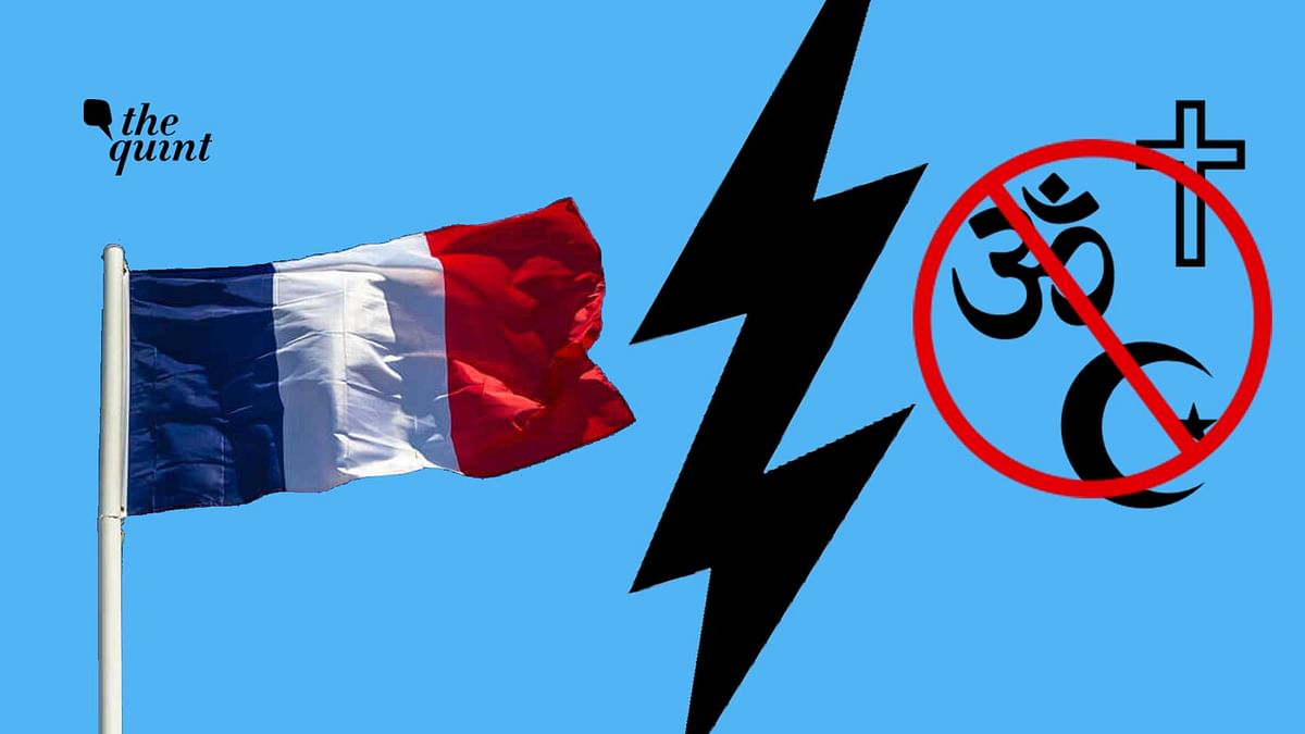 Image of French Flag and secularism symbol used for representational purposes.&nbsp;