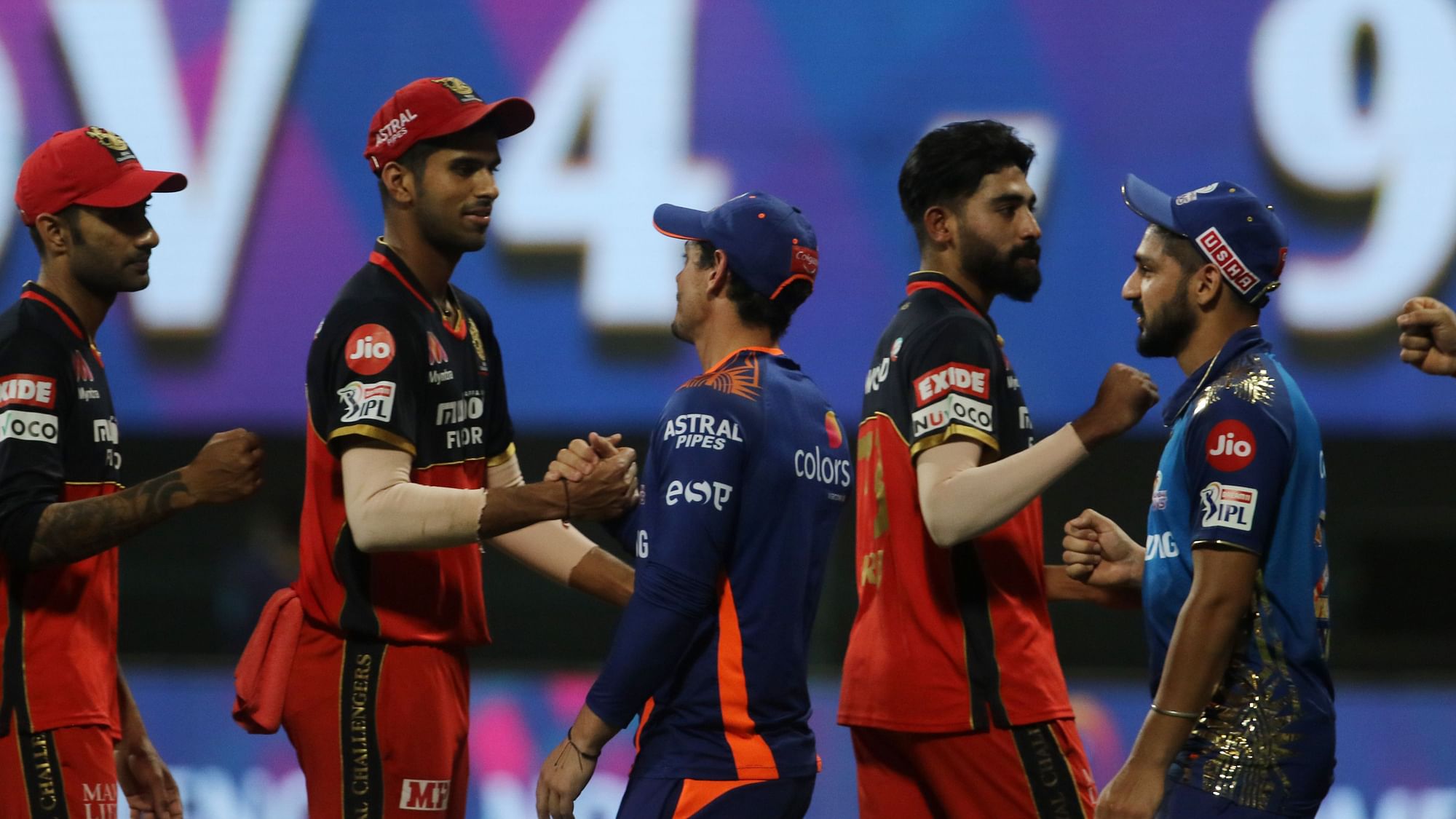 Mumbai Indians beat Royal Challengers Bangalore by 5 wickets in match 48 of IPL 2020.