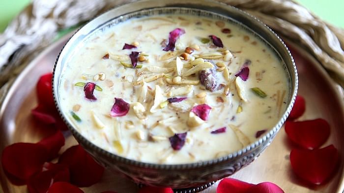 Sheer Khurma, a traditional receipt cooked on the occasion of Eid.&nbsp;