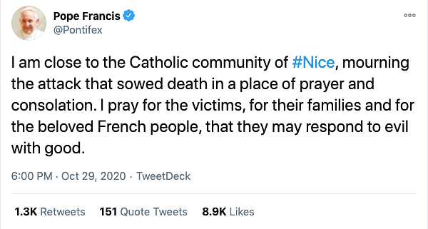 French President Emmanuel Macron meanwhile denounced the incident as an “Islamic terrorist attack”.