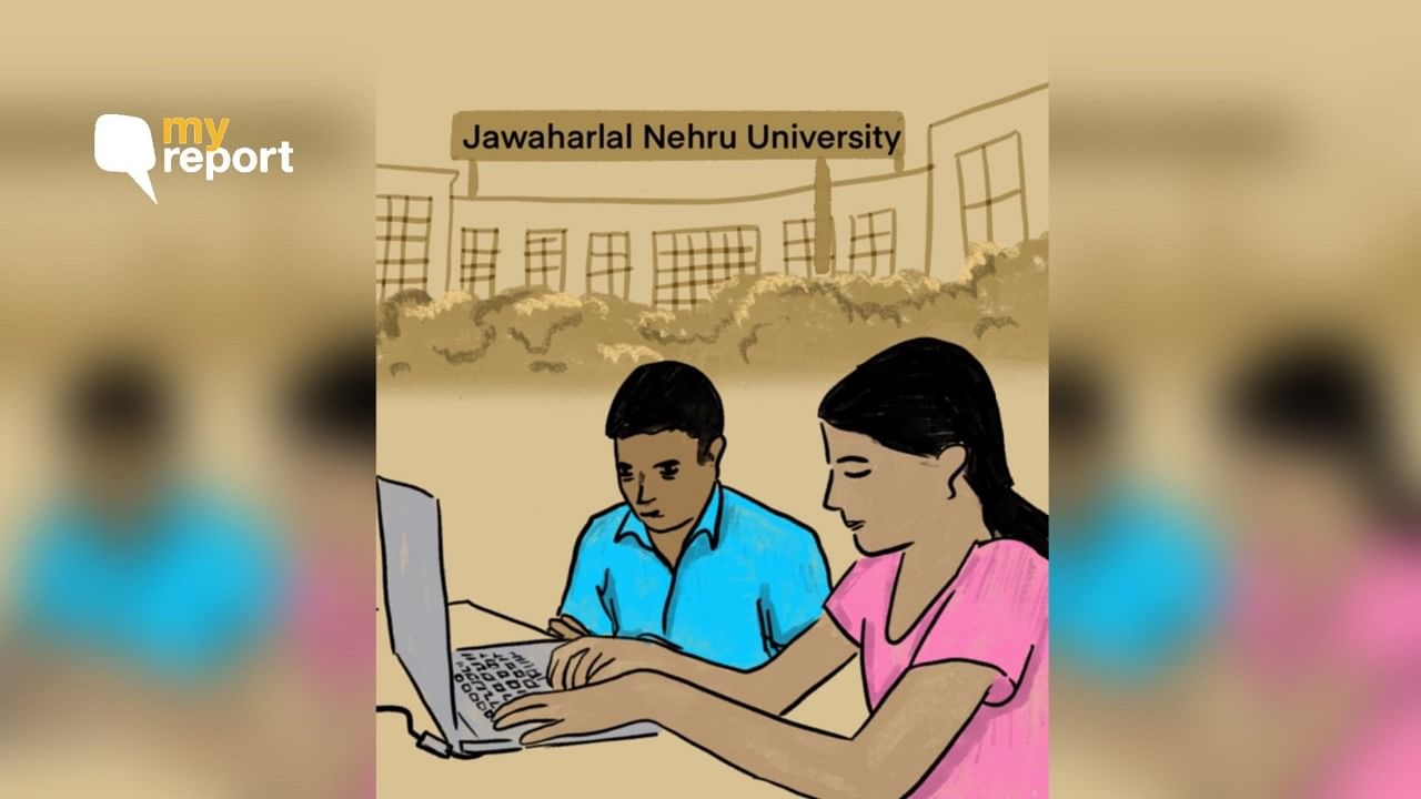 Two visually impaired students compare their experience of writing the JNU entrance exam.