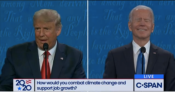 Biden laughs off a Trump attack.