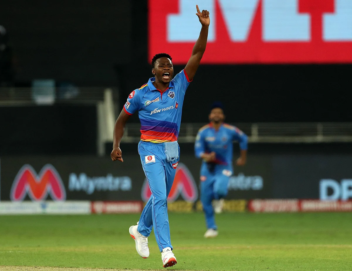 Delhi Capitals’ Kagiso Rabada took 4-24 after starting his wicket column with Virat Kohli’s dismissal