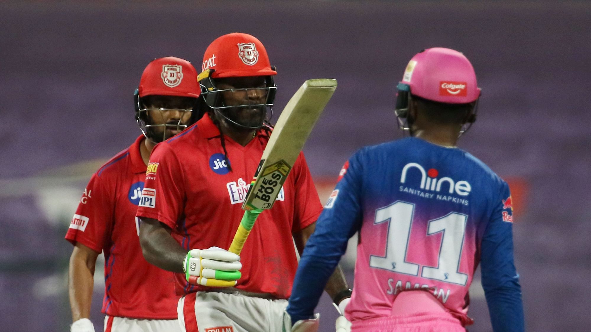 Chris Gayle’s 99 ensured KXIP got to the solid total of 185/4 in 20 overs.