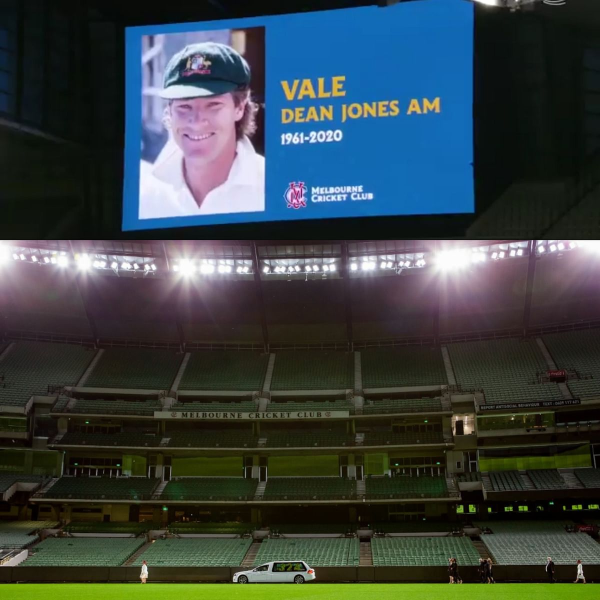 Due to the COVID-19 restrictions, only 10 of the Jones’ closest family members attended his last lap at the MCG.