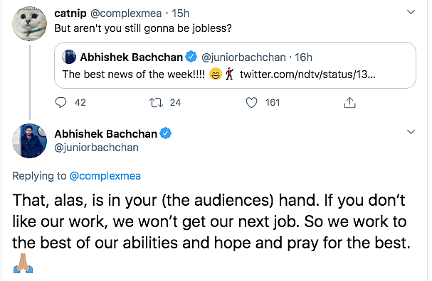 Here's What Abhishek Said to a Troll Who Called Him 'Jobless'