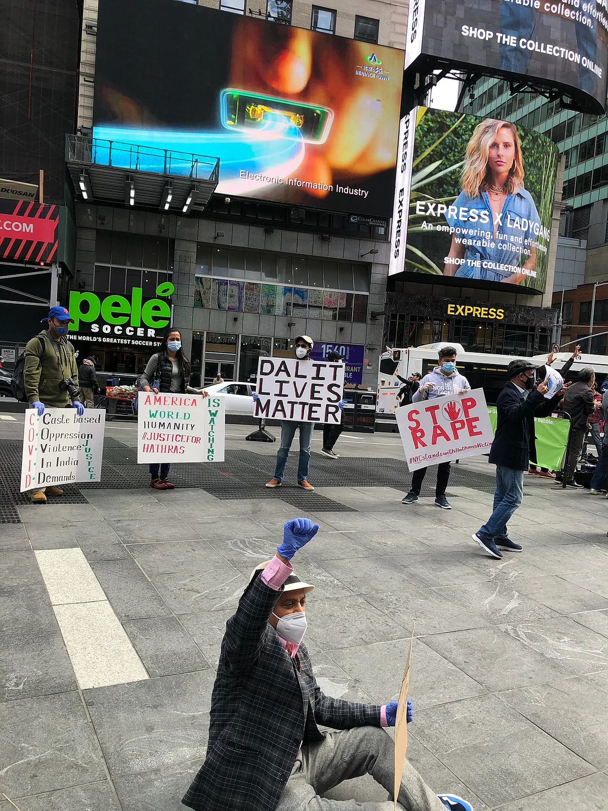 Dalit Lives Matter protest in New York.