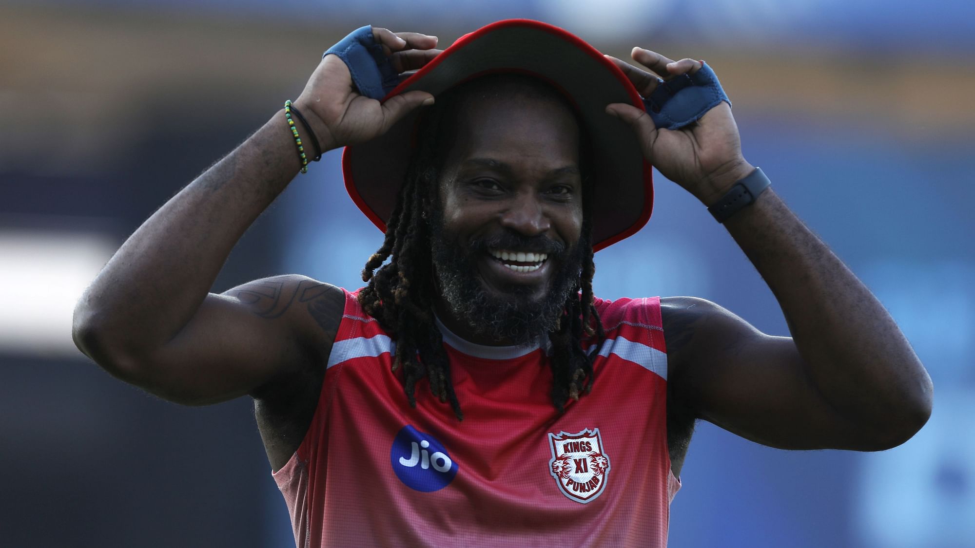 Kings XI Punjab opening batsman Chris Gayle is back on the training ground, having recovered from his stomach bug.