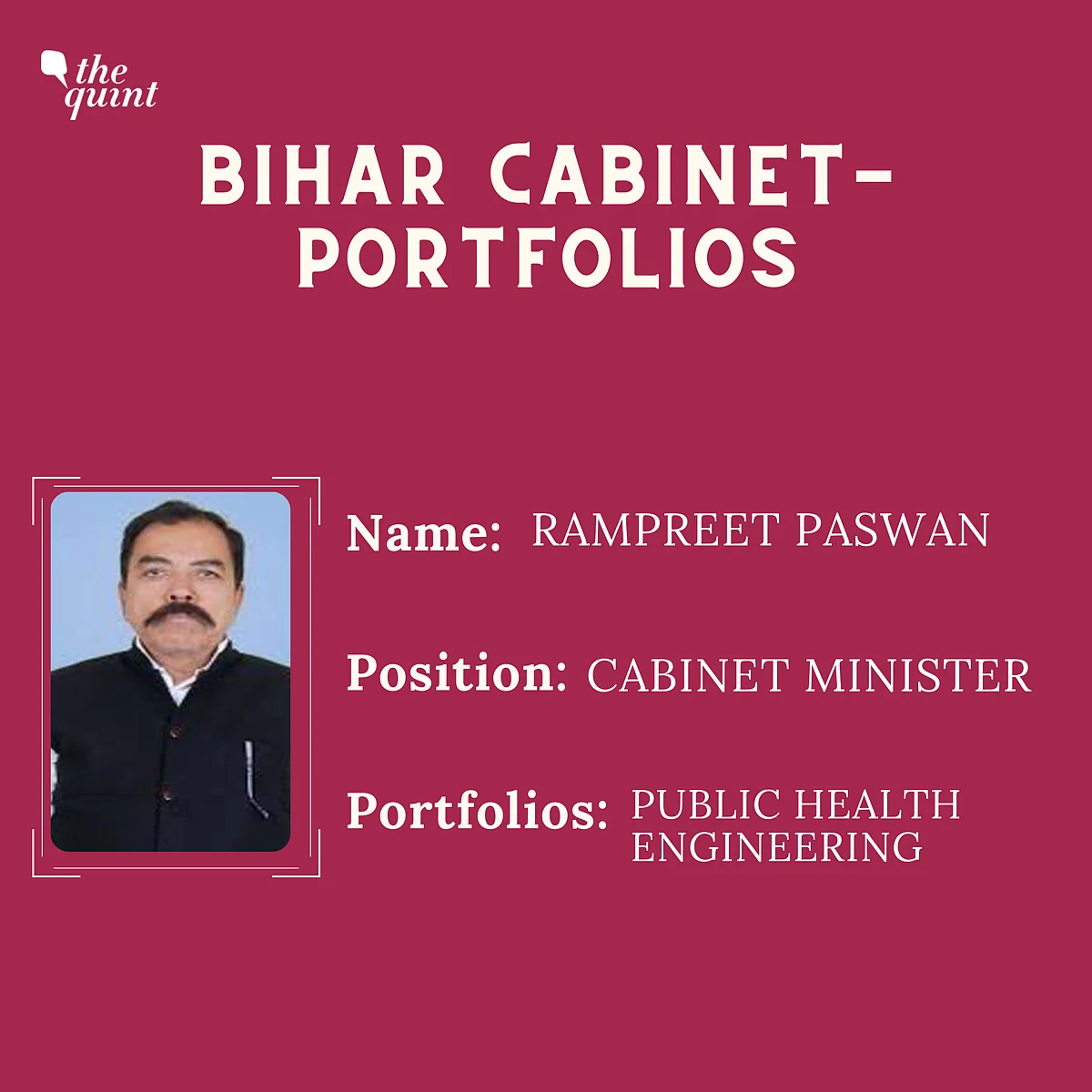 Bihar Cabinet: Nitish Keeps Home, Tarkishore Prasad Gets Finance