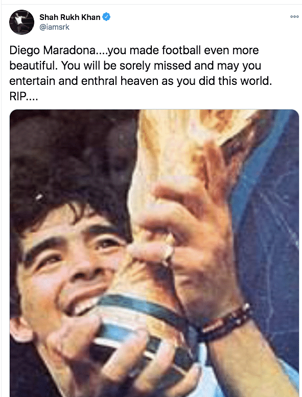 Football legend Diego Maradona passed away due to a heart attack. 