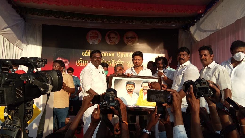 Udhayanidhi Stalin, son of DMK chief MK Stalin, was detained by police in Nagapattinam district on Friday.