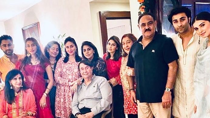 The Kapoor family at Karva Chauth.