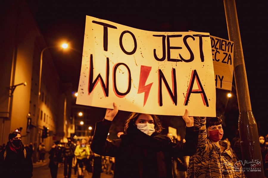 Poland saw its largest-ever protests after the court ruled abortions on ground of foetal defects ‘unconstitutional’.