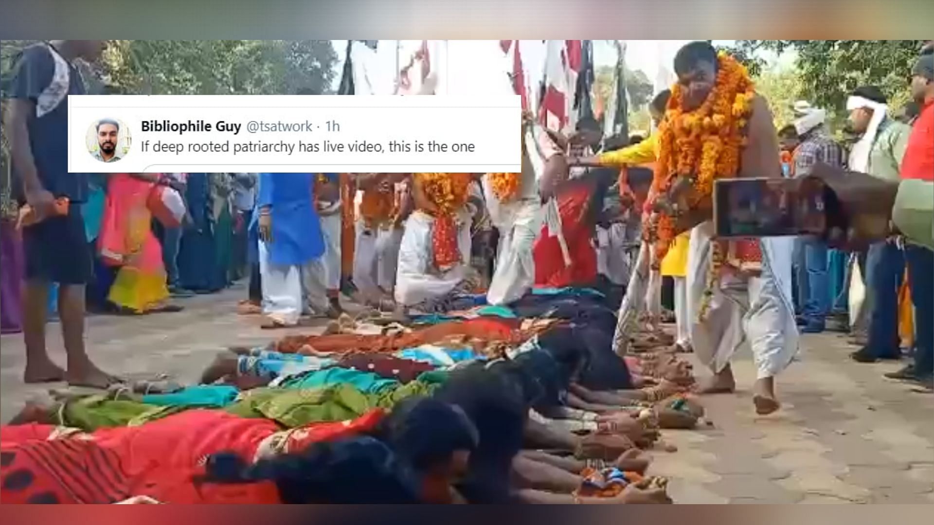 Twitter Reacts to Chattisgarh Priests Walking on Women's Backs