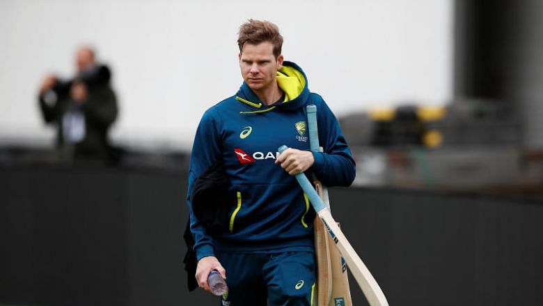 Steve Smith at a training session.&nbsp;