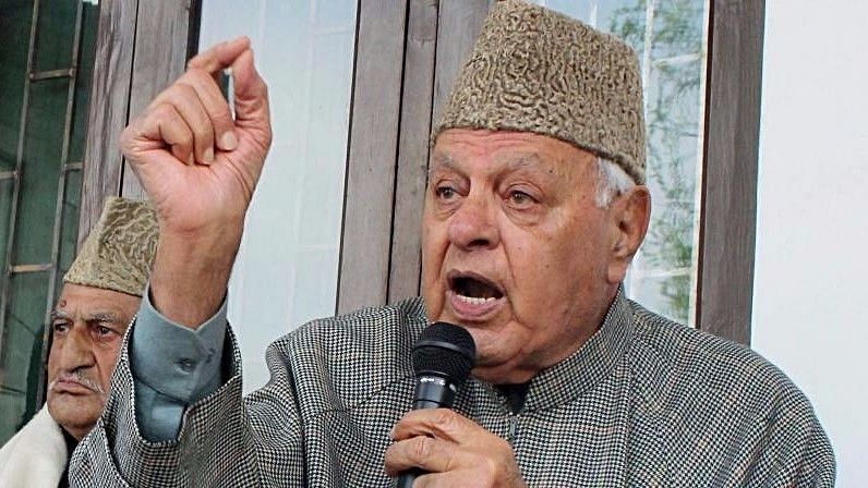 Former Jammu and Kashmir Chief Minister and National Conference leader Farooq Abdullah.