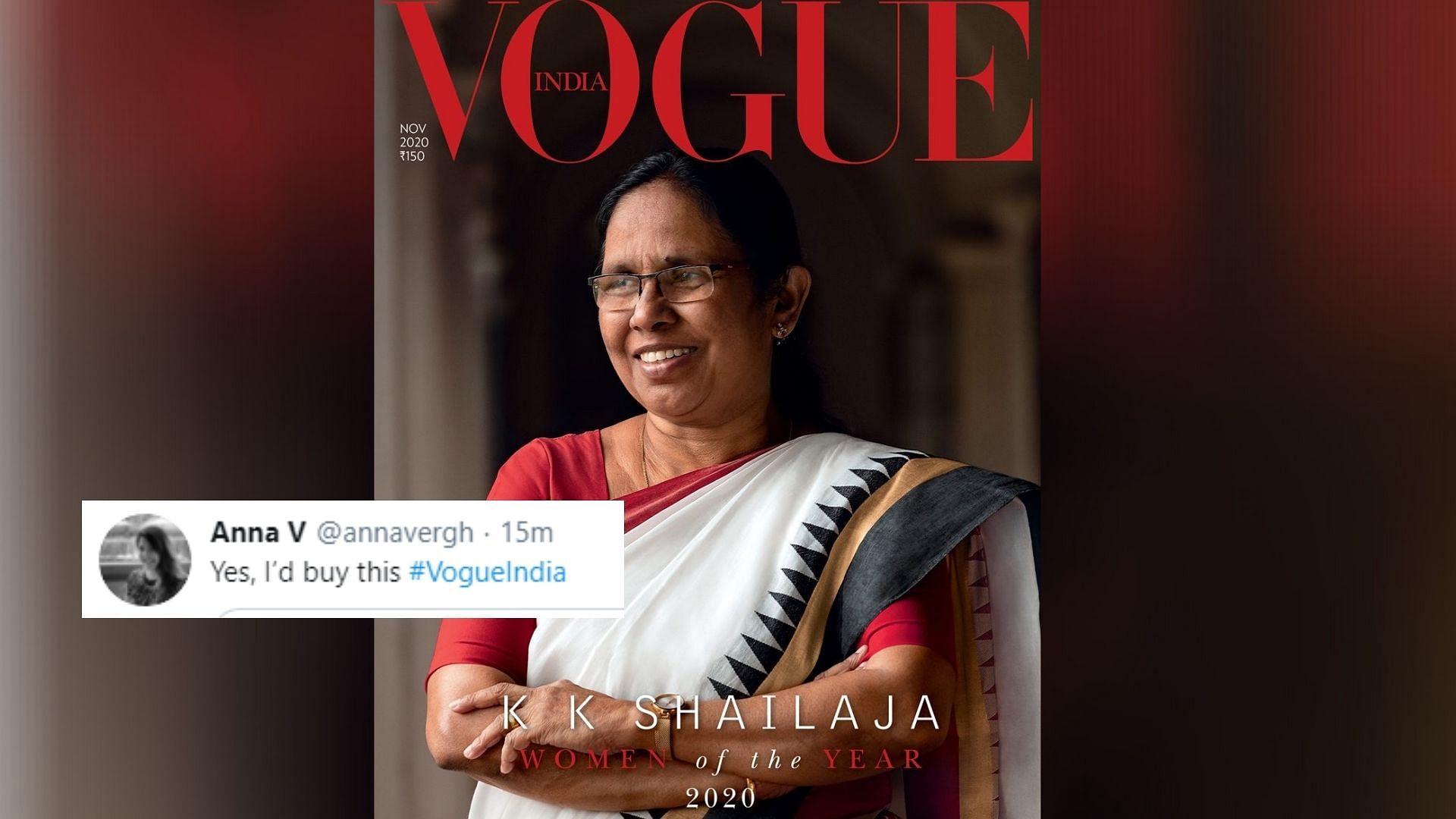 KK Shailaja on Vogue India Cover: KK Shailaja Graces The Cover of Vogue India, Twitter Is Ecstatic