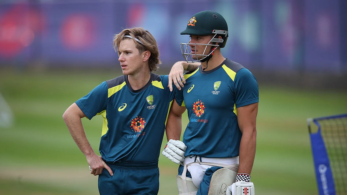 Adam Zampa and Marcus Stoinis