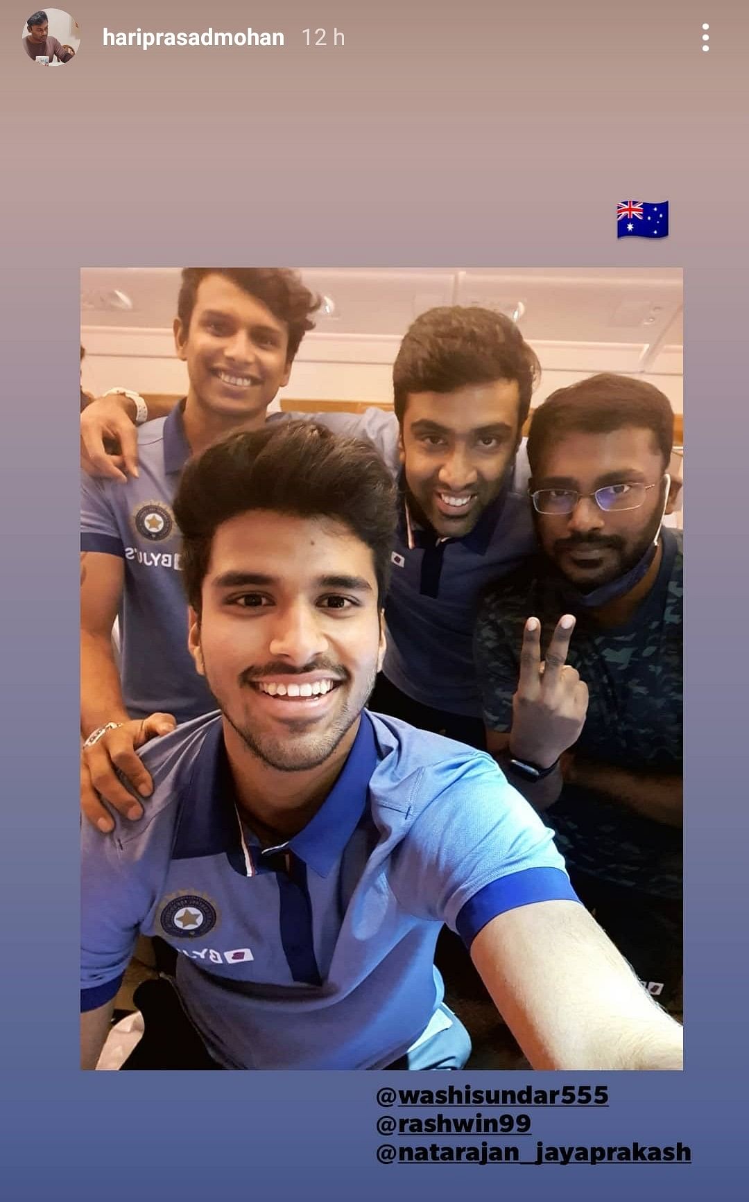 Team India members posted about their departure for Australia on national duty after 3 months of tough IPL cricket.