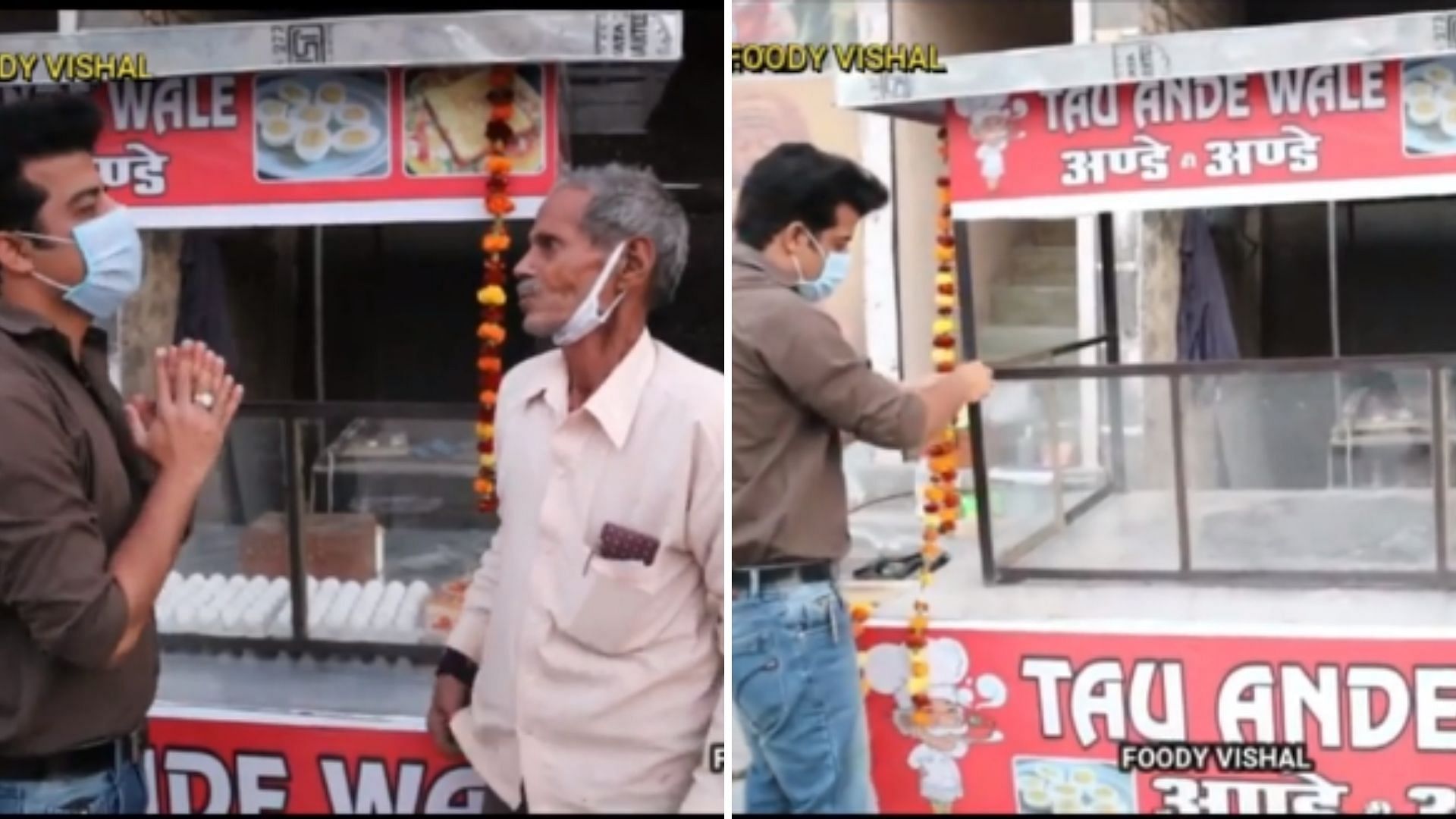 Vlogger Surprises ‘Omelet Wale Uncle’ With New Cart, Steals Hearts