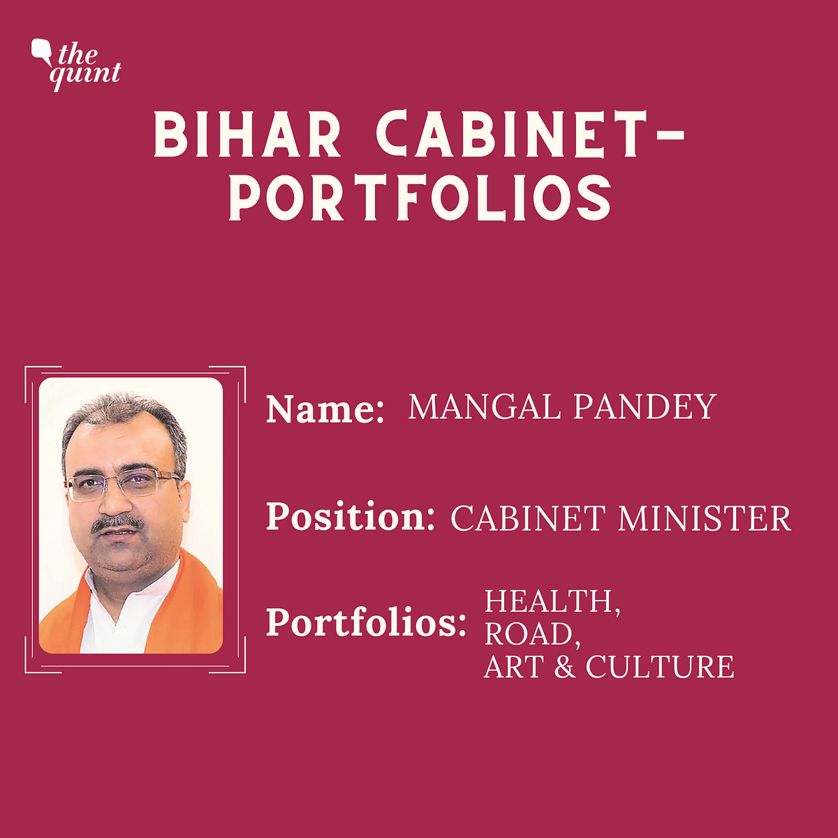 Here is the full list of which minister was handed which portfolio.