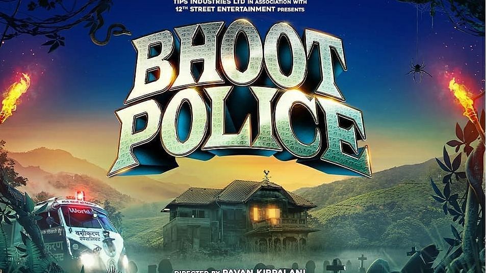 The first poster of Bhoot Police.