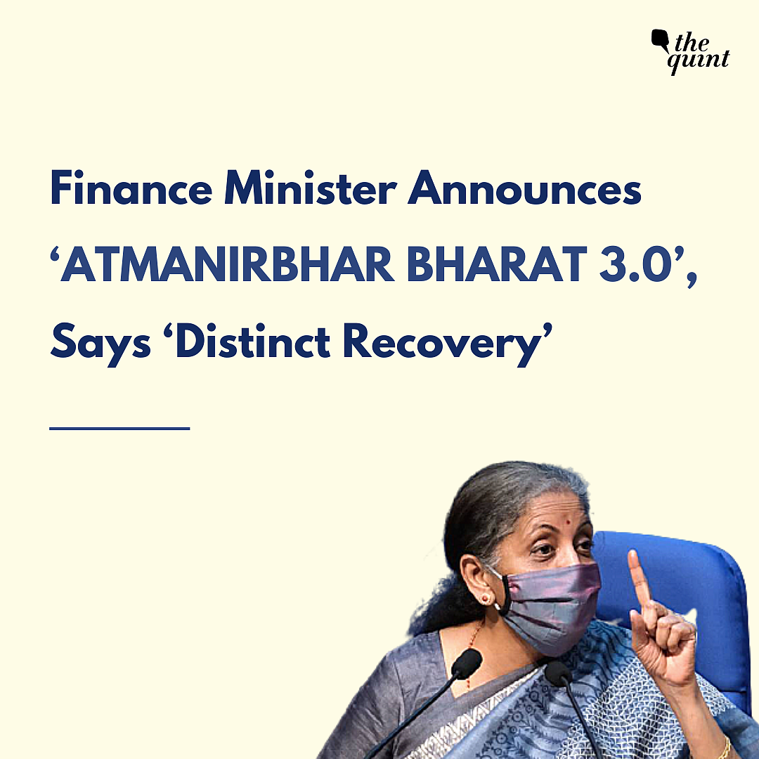 FM Announces Atmanirbhar Bharat 3.0, Includes Job Creation Scheme