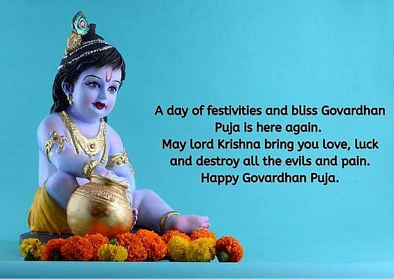 Goverdhan Puja wishes in English