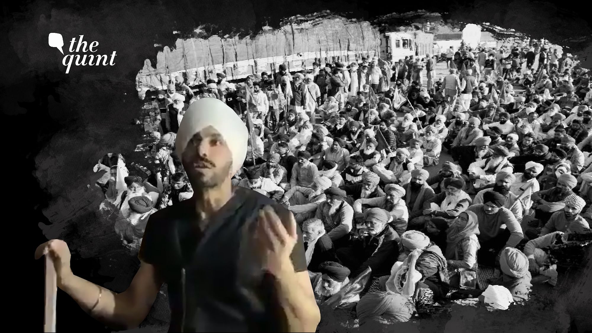 A video of actor Deep Sidhu lecturing a Haryana policeman has gone viral. He has become an important voice in the farmers’ protests.