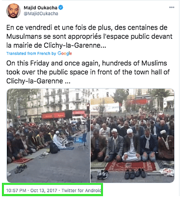 Old Video of Muslims Offering Namaz on Streets of France Revived
