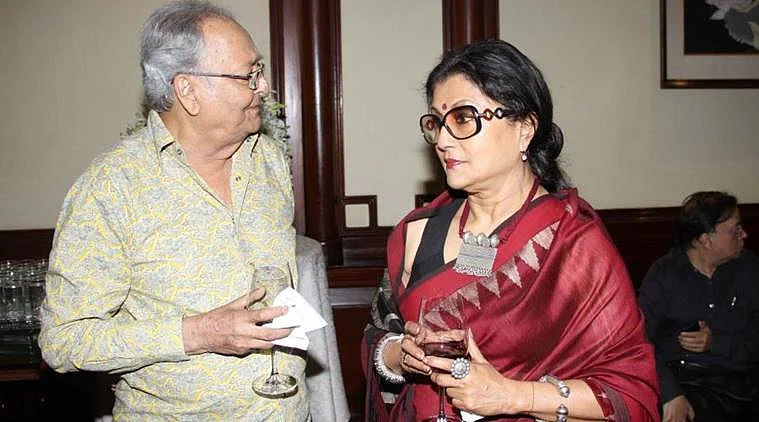 Soumitra Chatterjee and Aparna Sen.