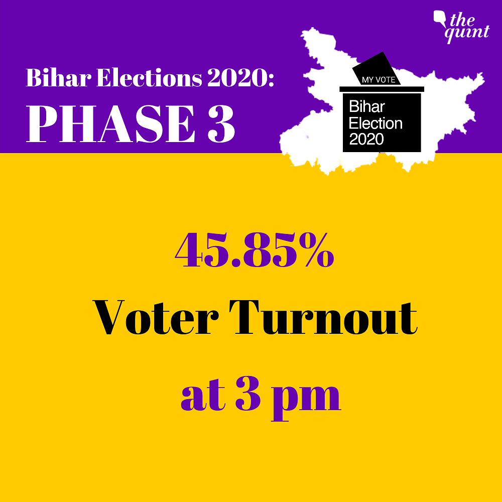 Catch all the updates on the third phase of voting for the Bihar Assembly elections here. 