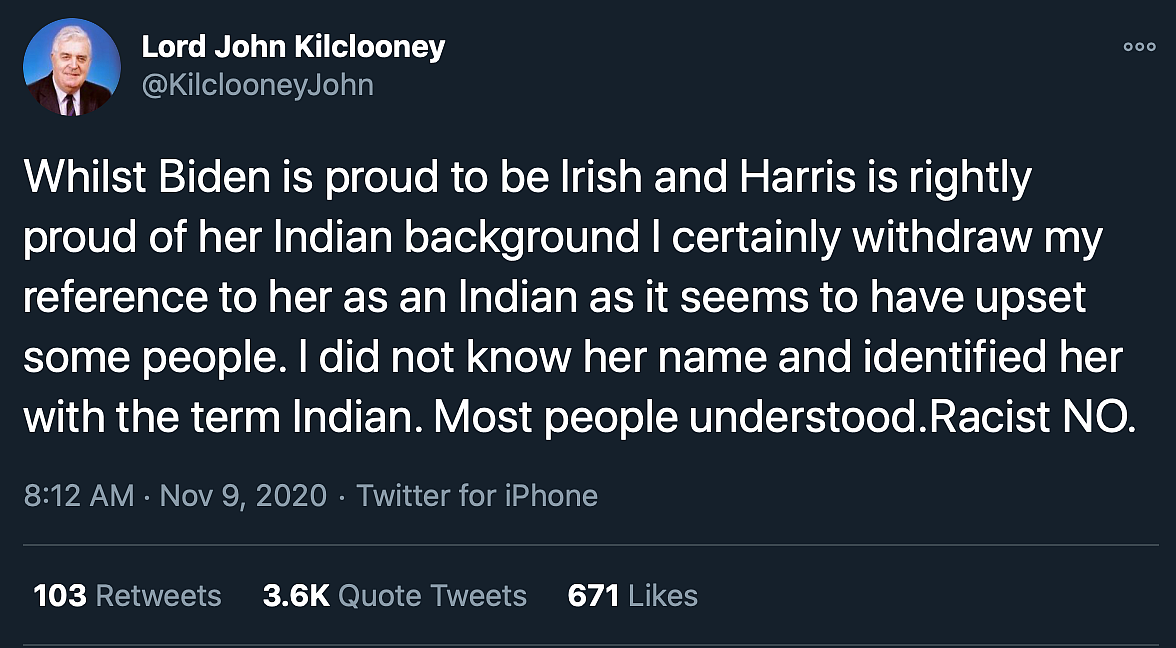 UK Politico Refers to Harris as ‘The Indian’, Invites Backlash