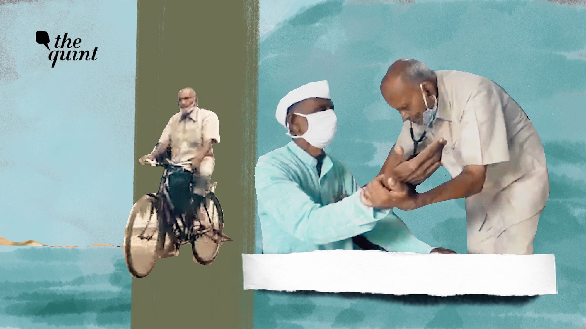 Dr Ramchandra Dandekar cycles over 10 km daily to visit his patients in Maharashtra's Chandrapur district.