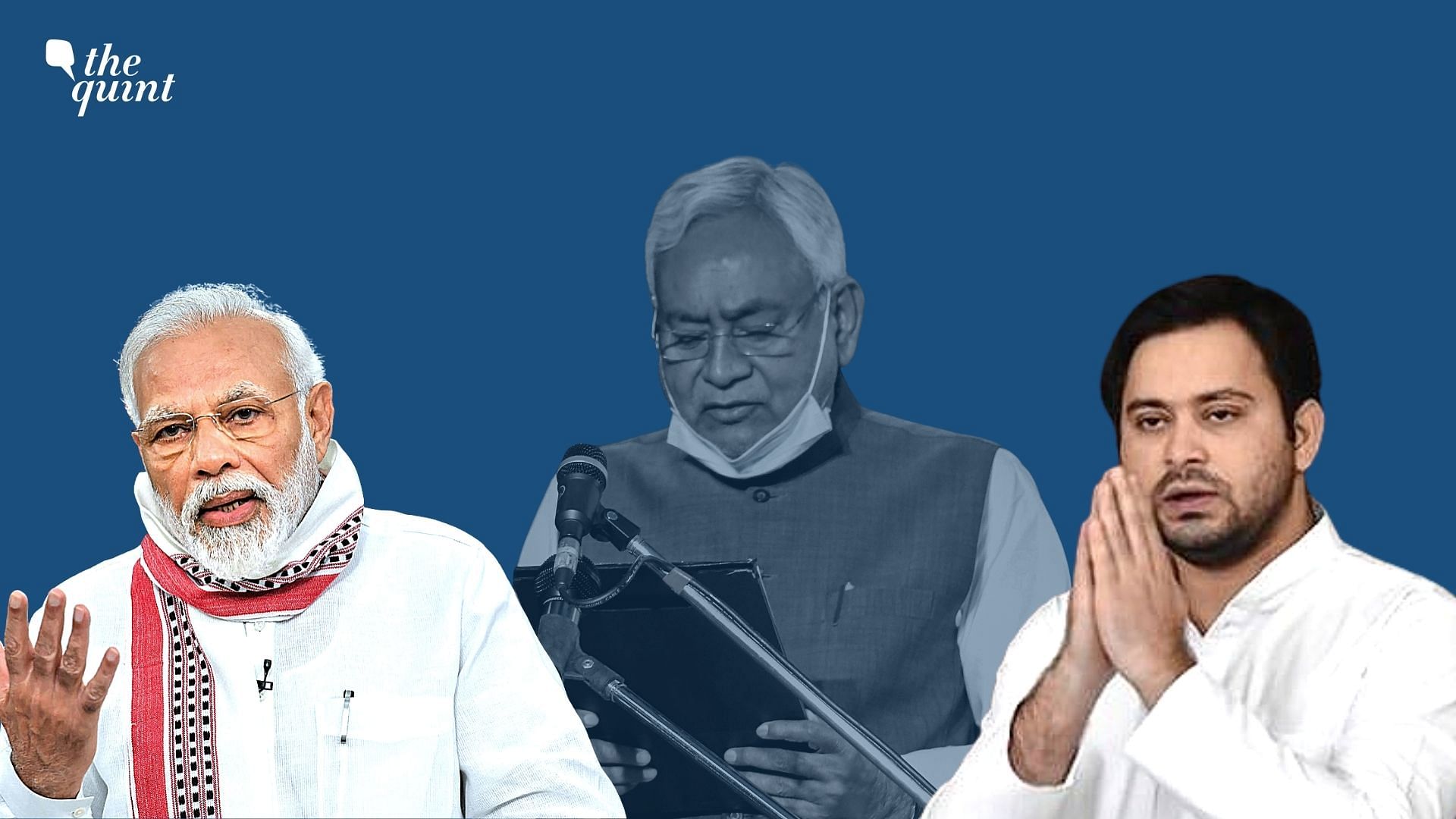 Prime Minister Narendra Modi, along with several senior leaders of the NDA, congratulated Nitish Kumar on taking oath as the chief minister of Bihar for the fourth straight term.