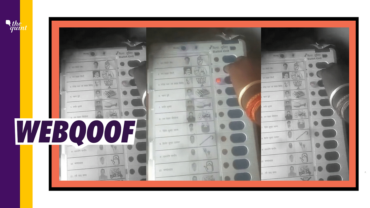 Old Video from 2019 LS Polls Shared as EVM Manipulation in Bihar