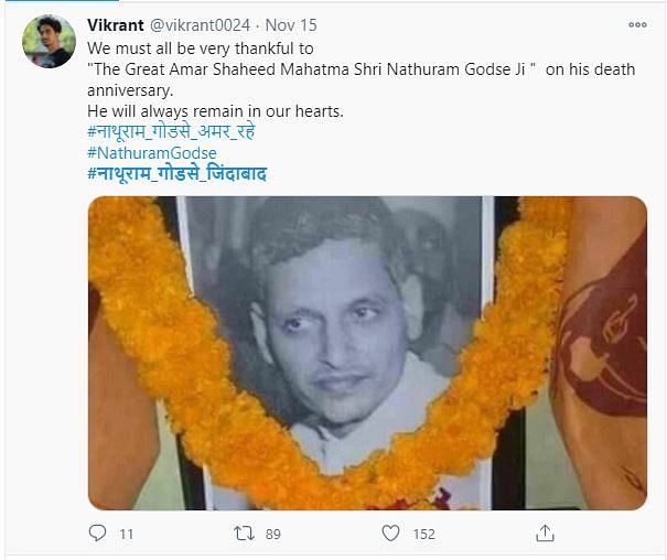 Trending hashtags hailing Mahatma Gandhi’s killer, Nathuram Godse, has become the new normal in India.