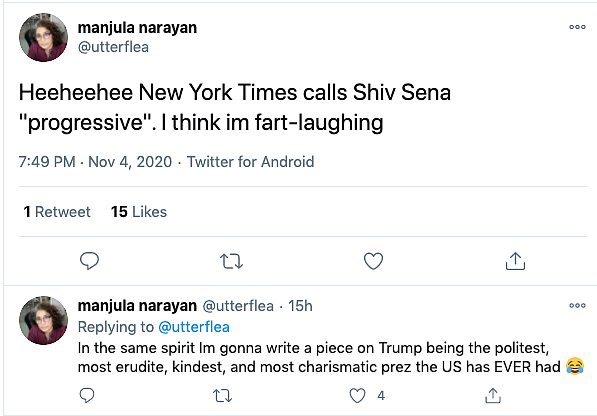 ‘Progressive’ Shiv Sena? NYT Gets Flak for Arnab Tweet, Deletes It