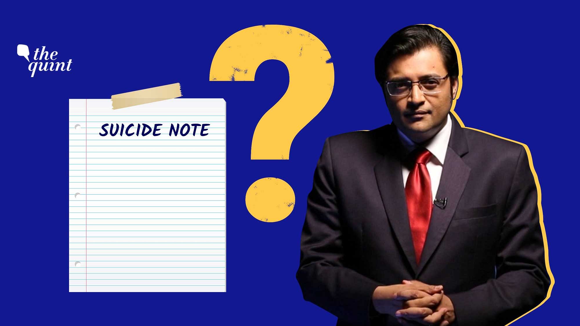 Arnab Goswami was named in Avnay Naik’s 2018 suicide note. But this alone isn’t enough to hold him guilty of abetment of suicide.